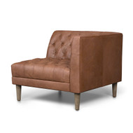 Four Hands Williams Sectional- Natural Washed Chocolate - Raf Piece