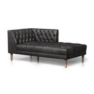 Four Hands Williams Sectional- Natural Washed Ebony - Raf Chaise Piece