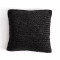 Four Hands Woven Palm Pillow - Black Palm Leaf - 20X20"