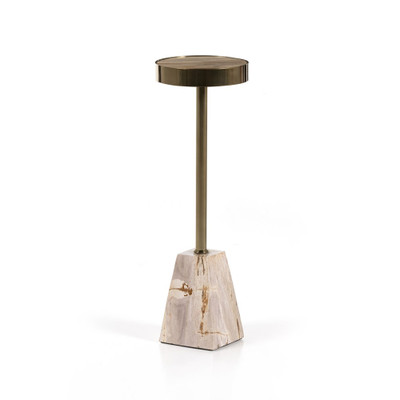 Four Hands Galen End Table - Light Petrified Wood