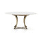Four Hands Gage Dining Table - 60" - Polished White Mar
