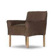 Four Hands Addington Slipcover Dining Armchair - Brussels Coffee