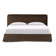 Four Hands Aidan Slipcover Bed - Brussels Coffee - King