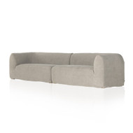 Four Hands Ainsworth Slipcover Sofa - 2 Piece Sofa Sectional - Broadway Stone