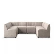 Four Hands Augustine Dining Banquette, U Shape - 106" - Orly Natural