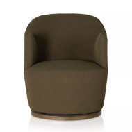Four Hands Aurora Swivel Chair - Fiqa Boucle Olive