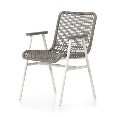Four Hands Avera Outdoor Dining Chair - White Aluminum