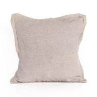 Four Hands Baja Outdoor Pillow - Dove Taupe Faux Linen - Cover + Insert