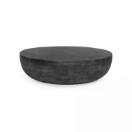 Four Hands Basil Outdoor Round Coffee Table - Aged Grey - 48"