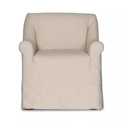 Four Hands Bridges Slipcover Dining Armchair - Brussels Natural