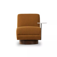 Four Hands Bronwyn Swivel Chair W/ Side Table - Copenhagen Amber