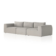 Four Hands Brylee 3 - Piece Sectional - Torrance Silver - Sofa