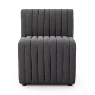 Four Hands BYO: Augustine Dining Banquette - Chair - Fiqa Boucle Charcoal
