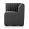 Four Hands BYO: Augustine Dining Banquette - Corner Chair - Fiqa Boucle Charcoal