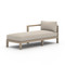 Four Hands BYO: Sonoma Outdoor Sectional - Left Chaise Piece - Washed Brown - Faye Sand