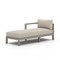 Four Hands BYO: Sonoma Outdoor Sectional - Left Chaise Piece - Weathered Grey - Faye Sand