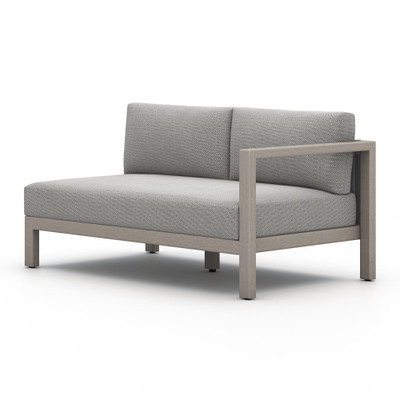 Four Hands BYO: Sonoma Outdoor Sectional - Raf Sofa Piece - Weathered Grey - Faye Ash