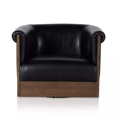 Four Hands Colby Swivel Chair - Heirloom Black