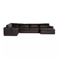 Four Hands Colt 4 - Piece Sectional - Right Chaise - Heirloom Cigar