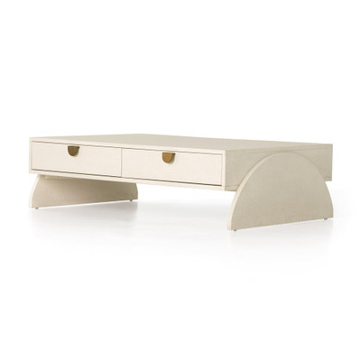 Four Hands Cressida Coffee Table - Ivory Painted Ln