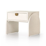 Four Hands Cressida End Table - Ivory Painted Linen