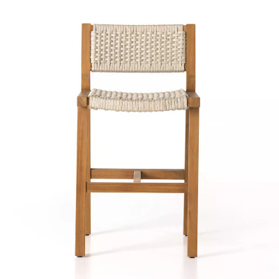 Four Hands Delano Outdoor Counter Stool - Natural Teak