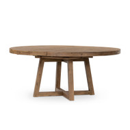 Four Hands Eberwin Round Ext Dining Table - Natural