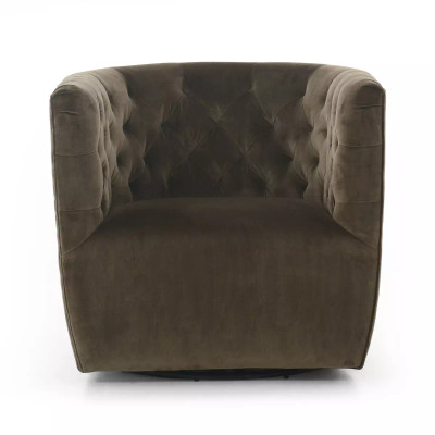 Four Hands Hanover Swivel Chair - Surrey Olive