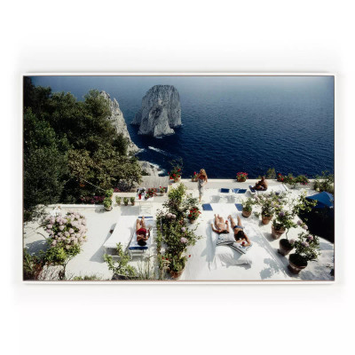 Four Hands IL Canille by Slim Aarons - 72"X48" - White Maple Floater