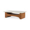 Four Hands Keyton Coffee Table - Polished White Mrbl