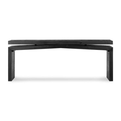 Four Hands Matthes Reclaimed Pine Console Table - Aged Black Pine