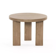 Four Hands Mesa End Table - Light Brushed Parawood