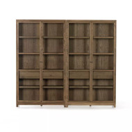 Four Hands Millie Double Cabinet - Drifted Oak Solid