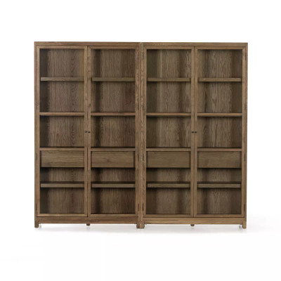 Four Hands Millie Double Cabinet - Drifted Oak Solid