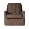 Four Hands Monette Slipcover Swivel Chair - Brussels Coffee