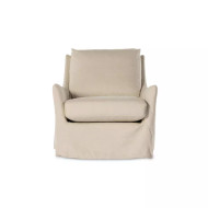 Four Hands Monette Slipcover Swivel Chair - Brussels Natural