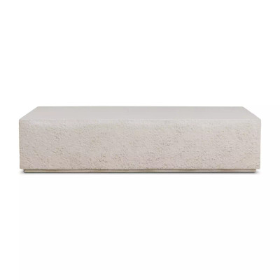 Four Hands Otero Rectangular Outdoor Coffee Table - Matte Stone