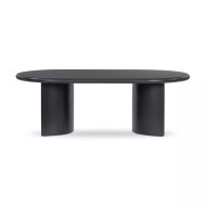 Four Hands Paden Coffee Table - Aged Black Acacia - 51"