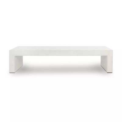 Four Hands Parish Coffee Table - White Concrete