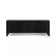 Four Hands Pollard Media Console - Brushed Ebony Oak