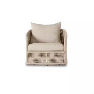 Four Hands Porto Outdoor Swivel Chair - Faye Sand