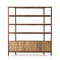 Four Hands Reza Wide Bookcase - Smoked Honey