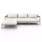 Four Hands Sherwood Outdoor 2 - Piece Sectional, Weathered Grey - Left Chaise - Natural Ivory