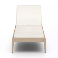 Four Hands Sherwood Outdoor Chaise, Washed Brown - Natural Ivory
