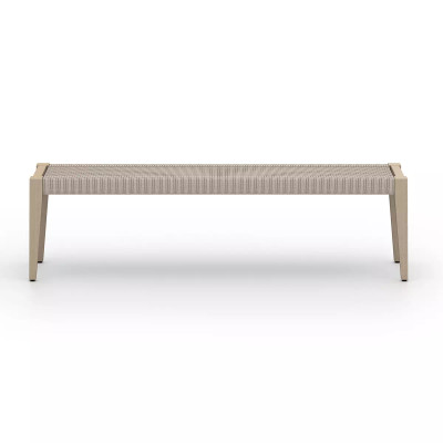 Four Hands Sherwood Outdoor Dining Bench - Washed Brown