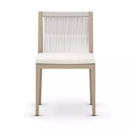 Four Hands Sherwood Outdoor Dining Chair, Washed Brown - Natural Ivory