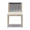 Four Hands Sherwood Outdoor Dining Chair, Weathered Grey - Fiqa Boucle Cream