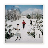 Four Hands Skiing Waiters by Slim Aarons - 48"X48"