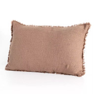 Four Hands Tharp Outdoor Pillow - Textured Taupe - 16"X24" - Cover + Insert