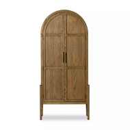 Four Hands Tolle Panel Door Cabinet - Drifted Oak Solid